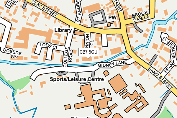 CB7 5GU map - OS OpenMap – Local (Ordnance Survey)