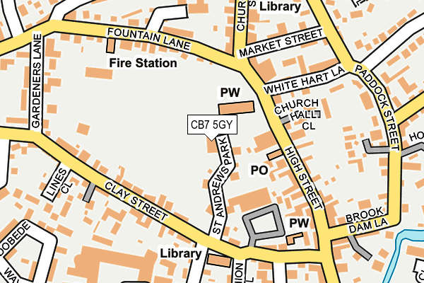 CB7 5GY map - OS OpenMap – Local (Ordnance Survey)