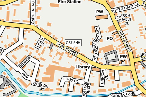CB7 5HH map - OS OpenMap – Local (Ordnance Survey)