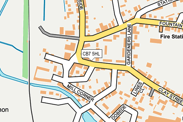 CB7 5HL map - OS OpenMap – Local (Ordnance Survey)
