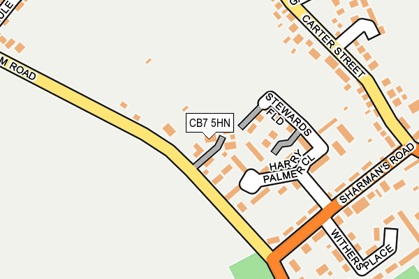 CB7 5HN map - OS OpenMap – Local (Ordnance Survey)