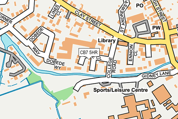 CB7 5HR map - OS OpenMap – Local (Ordnance Survey)