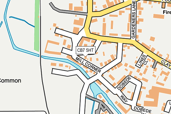 CB7 5HT map - OS OpenMap – Local (Ordnance Survey)