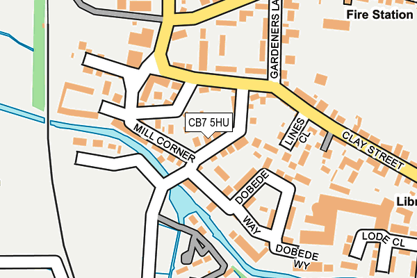 CB7 5HU map - OS OpenMap – Local (Ordnance Survey)