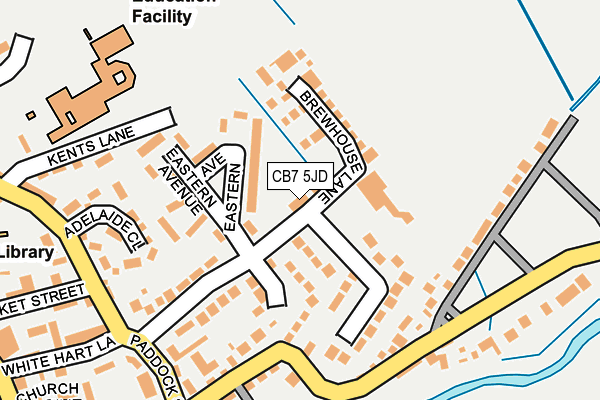CB7 5JD map - OS OpenMap – Local (Ordnance Survey)
