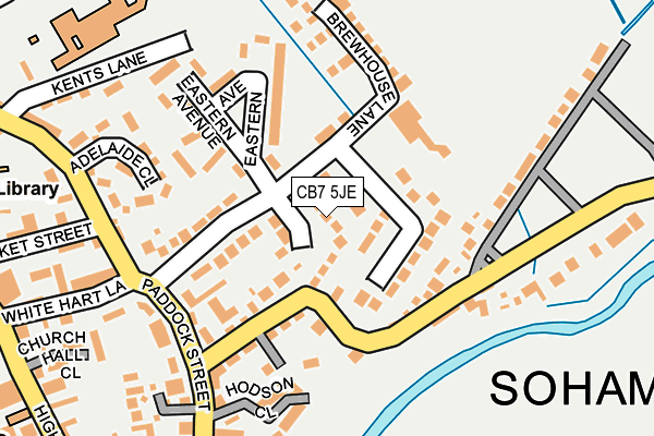 CB7 5JE map - OS OpenMap – Local (Ordnance Survey)