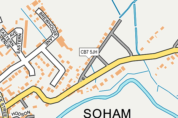 CB7 5JH map - OS OpenMap – Local (Ordnance Survey)