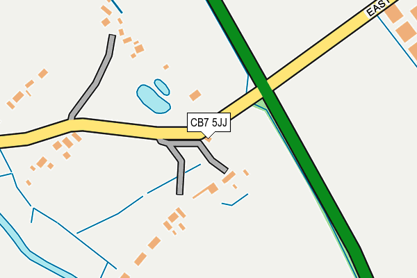 CB7 5JJ map - OS OpenMap – Local (Ordnance Survey)