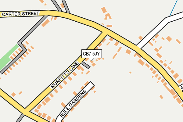 CB7 5JY map - OS OpenMap – Local (Ordnance Survey)