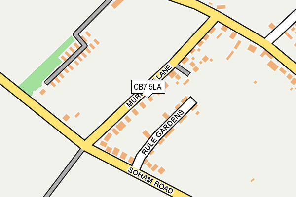 CB7 5LA map - OS OpenMap – Local (Ordnance Survey)