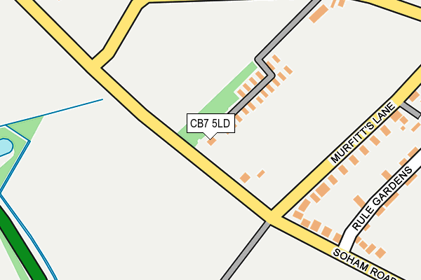 CB7 5LD map - OS OpenMap – Local (Ordnance Survey)