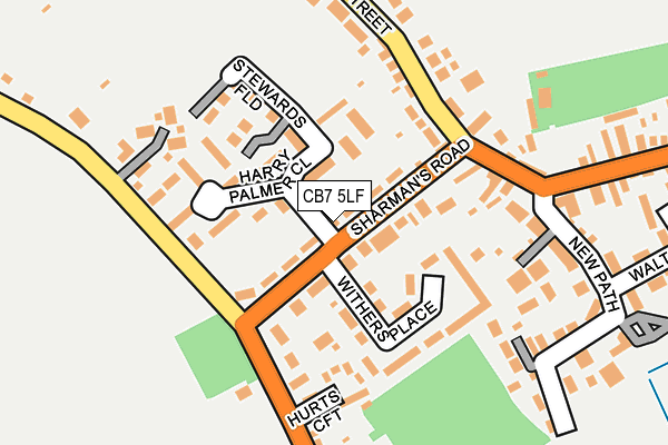 CB7 5LF map - OS OpenMap – Local (Ordnance Survey)