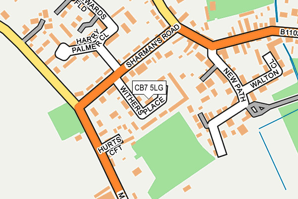 CB7 5LG map - OS OpenMap – Local (Ordnance Survey)