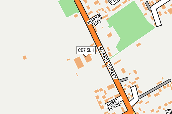 CB7 5LH map - OS OpenMap – Local (Ordnance Survey)