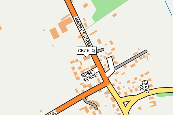 CB7 5LQ map - OS OpenMap – Local (Ordnance Survey)