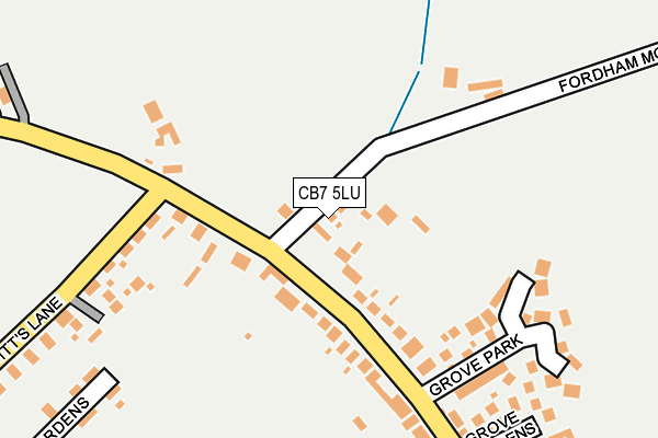 CB7 5LU map - OS OpenMap – Local (Ordnance Survey)