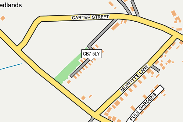 CB7 5LY map - OS OpenMap – Local (Ordnance Survey)