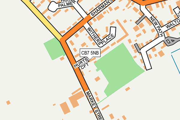 CB7 5NB map - OS OpenMap – Local (Ordnance Survey)