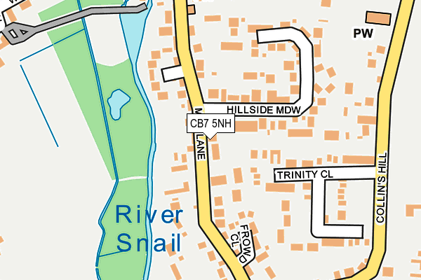 CB7 5NH map - OS OpenMap – Local (Ordnance Survey)