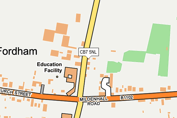 CB7 5NL map - OS OpenMap – Local (Ordnance Survey)