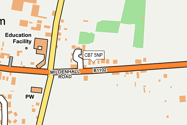 CB7 5NP map - OS OpenMap – Local (Ordnance Survey)