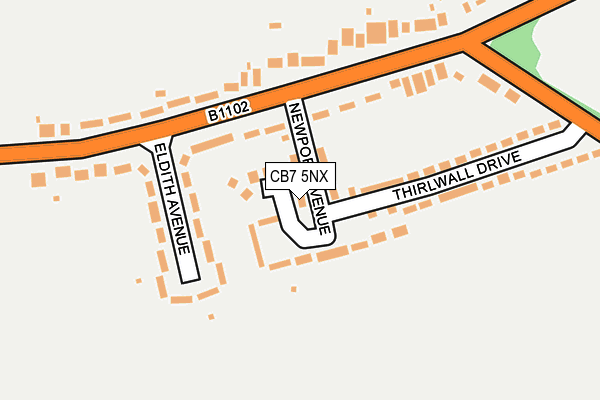 CB7 5NX map - OS OpenMap – Local (Ordnance Survey)