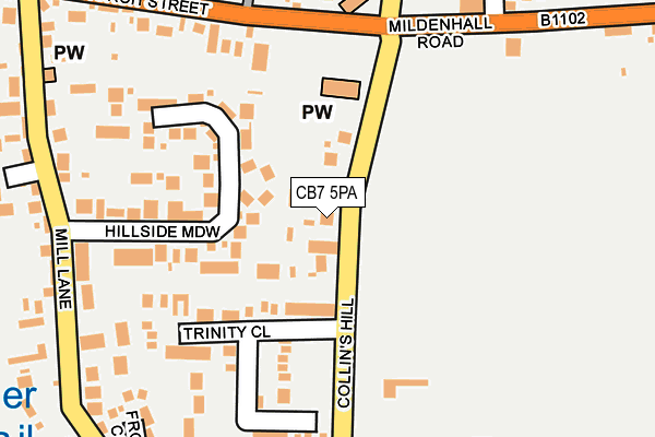 CB7 5PA map - OS OpenMap – Local (Ordnance Survey)