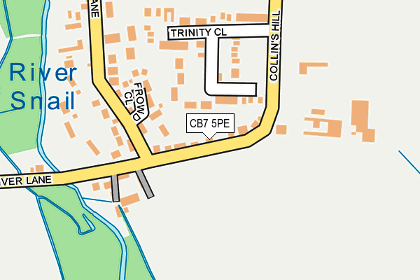 CB7 5PE map - OS OpenMap – Local (Ordnance Survey)