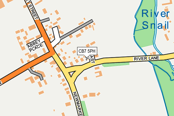 CB7 5PH map - OS OpenMap – Local (Ordnance Survey)