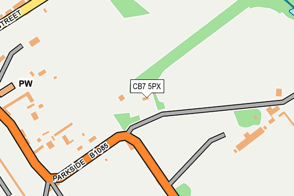 CB7 5PX map - OS OpenMap – Local (Ordnance Survey)