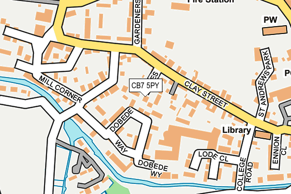 CB7 5PY map - OS OpenMap – Local (Ordnance Survey)