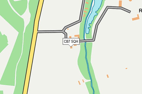 CB7 5QH map - OS OpenMap – Local (Ordnance Survey)