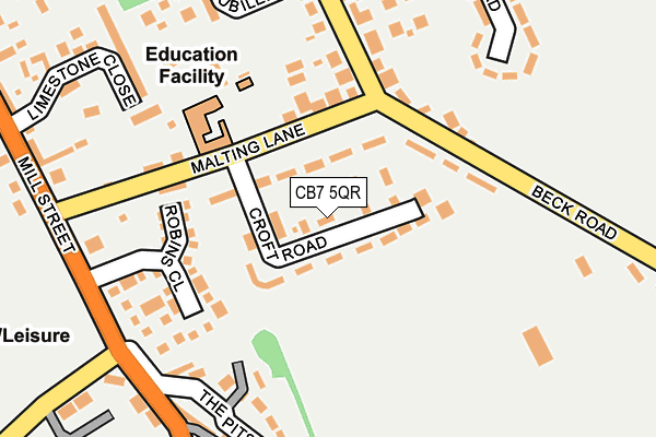 CB7 5QR map - OS OpenMap – Local (Ordnance Survey)
