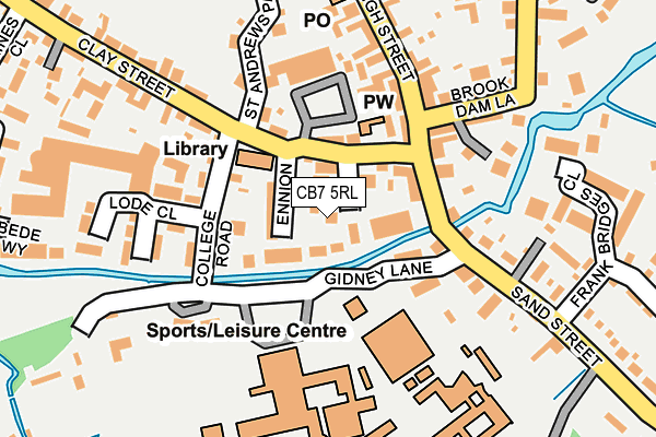 CB7 5RL map - OS OpenMap – Local (Ordnance Survey)