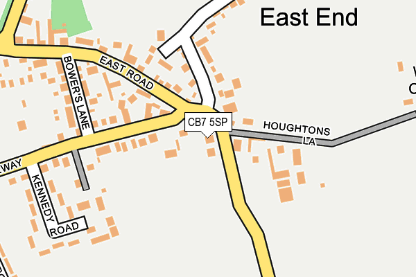 CB7 5SP map - OS OpenMap – Local (Ordnance Survey)