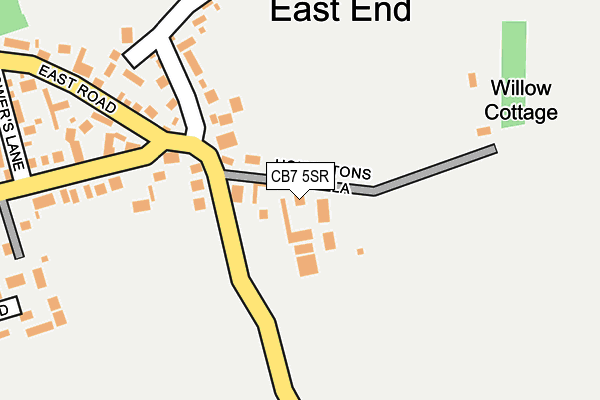 CB7 5SR map - OS OpenMap – Local (Ordnance Survey)