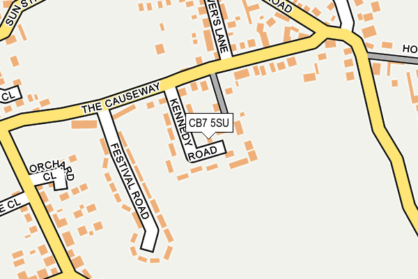 CB7 5SU map - OS OpenMap – Local (Ordnance Survey)