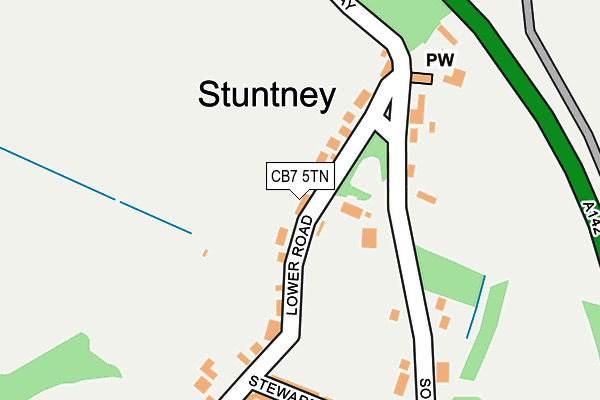 CB7 5TN map - OS OpenMap – Local (Ordnance Survey)