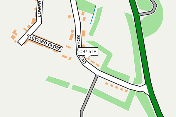 CB7 5TP map - OS OpenMap – Local (Ordnance Survey)