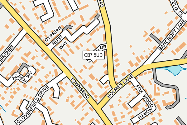 CB7 5UD map - OS OpenMap – Local (Ordnance Survey)