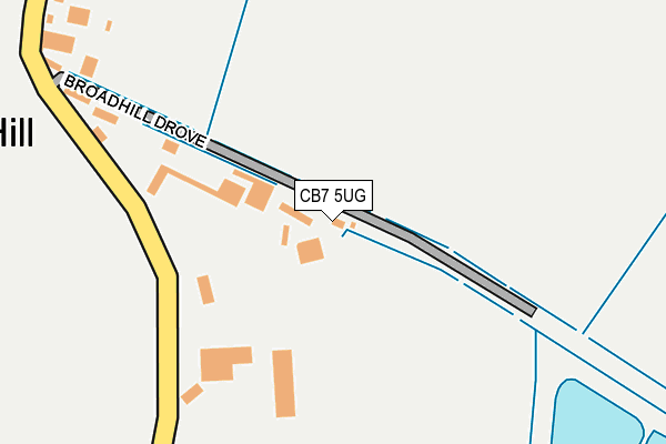 CB7 5UG map - OS OpenMap – Local (Ordnance Survey)
