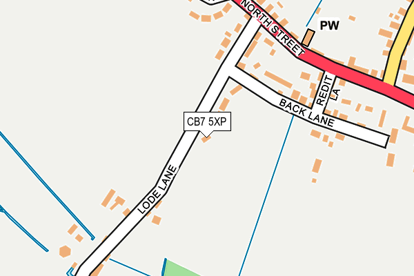 CB7 5XP map - OS OpenMap – Local (Ordnance Survey)
