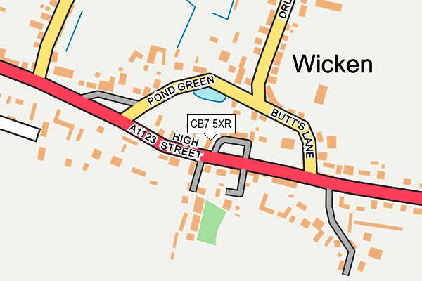Map of WICKEN 1973 LIMITED at local scale