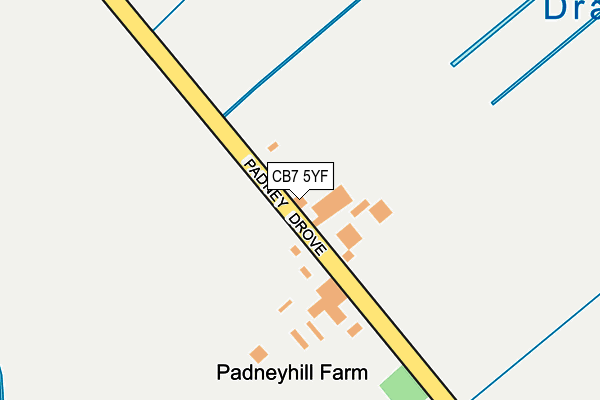 CB7 5YF map - OS OpenMap – Local (Ordnance Survey)