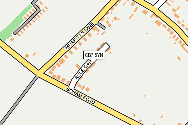 CB7 5YN map - OS OpenMap – Local (Ordnance Survey)