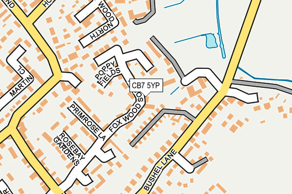 CB7 5YP map - OS OpenMap – Local (Ordnance Survey)