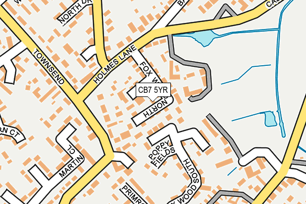 CB7 5YR map - OS OpenMap – Local (Ordnance Survey)