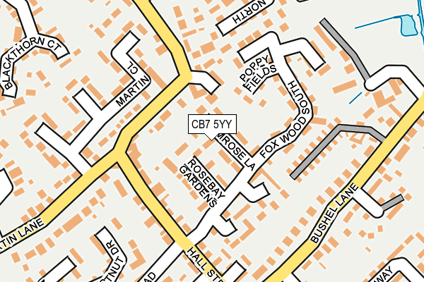 CB7 5YY map - OS OpenMap – Local (Ordnance Survey)