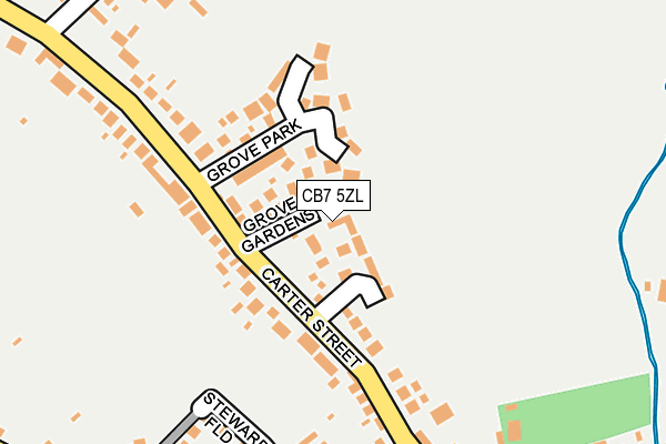 CB7 5ZL map - OS OpenMap – Local (Ordnance Survey)