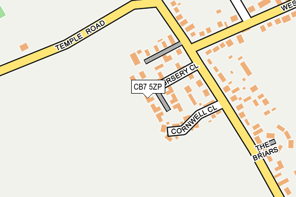 CB7 5ZP map - OS OpenMap – Local (Ordnance Survey)